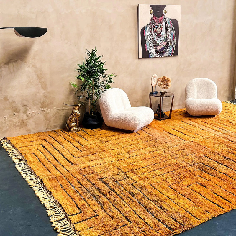 Moroccan Magic: Elevating Your Home Decor with Striped Beni Ourain Rugs - azilal rug