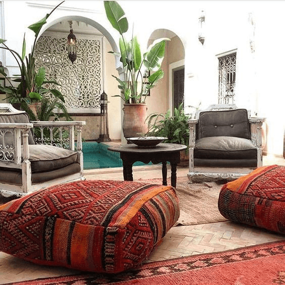 What are floor cushions and how do they benefit your home - azilal rug