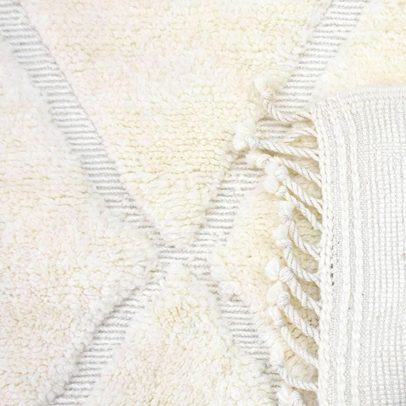 White 12' X 15' Moroccan Rugs 