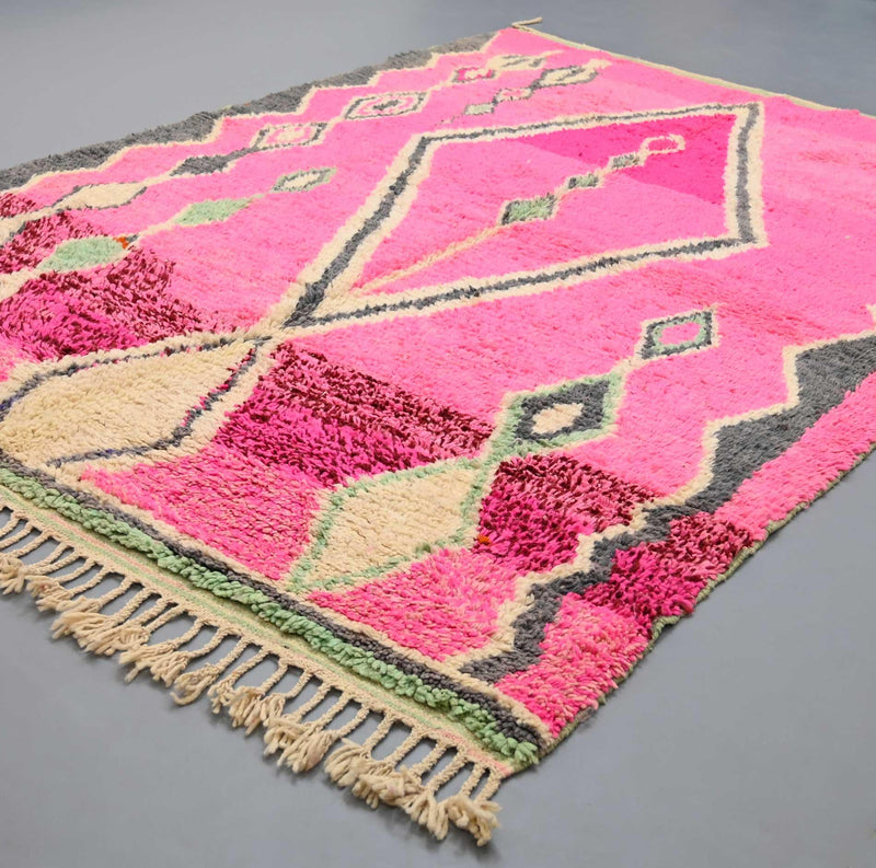 Casablanca Blush Berber Rug, Moroccan Custom made 