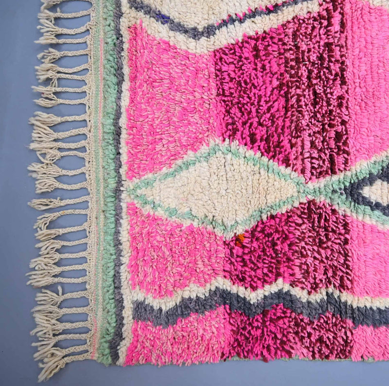 Casablanca Blush Berber Rug, Moroccan Custom made 