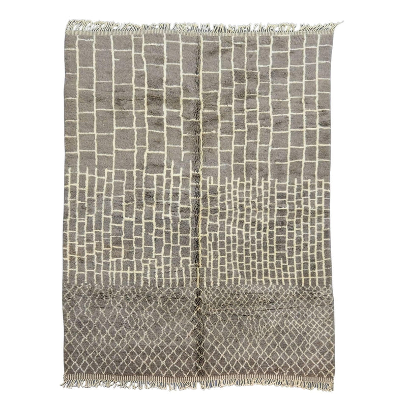 Beni Ourain Rugs, Cassia Beni Mrirt Rug 8.5 x 12.1 feet / 260 x 370 cm 