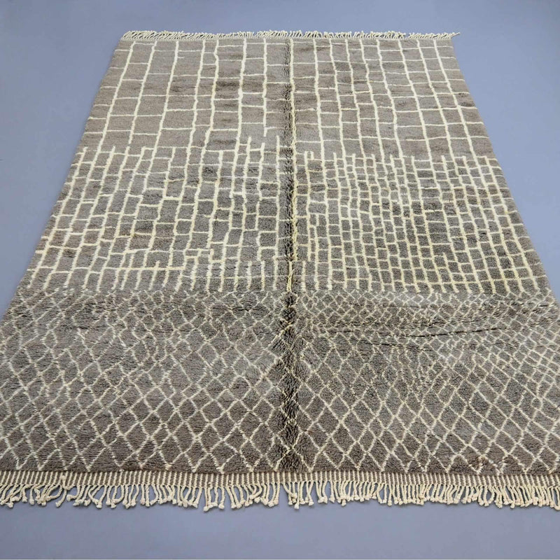 Beni Ourain Rugs, Cassia Beni Mrirt Rug 8.5 x 12.1 feet / 260 x 370 cm 