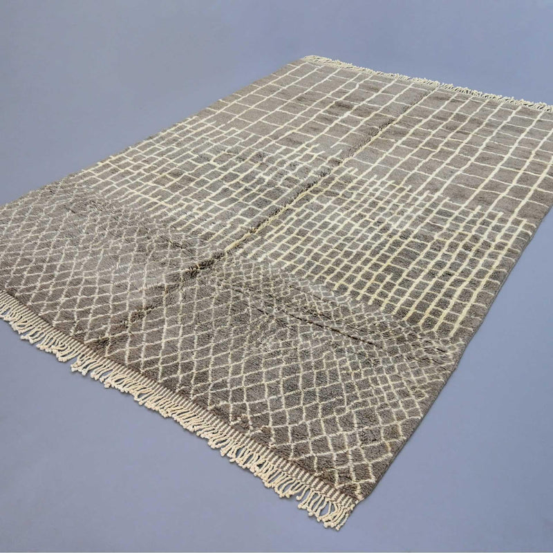 Beni Ourain Rugs, Cassia Beni Mrirt Rug 8.5 x 12.1 feet / 260 x 370 cm 