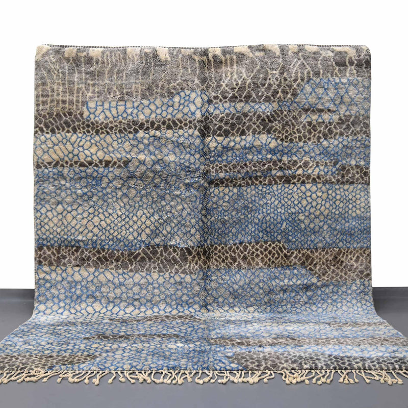 Beni Ourain Rugs, Farida Luxury Moroccan Beni Mrirt Rug 8.2  X 9.8 ft /  250 X 300 cm 