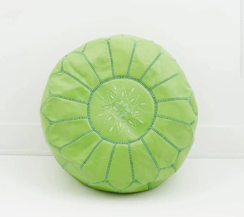 Lime Green Pouf - Ettilux Home