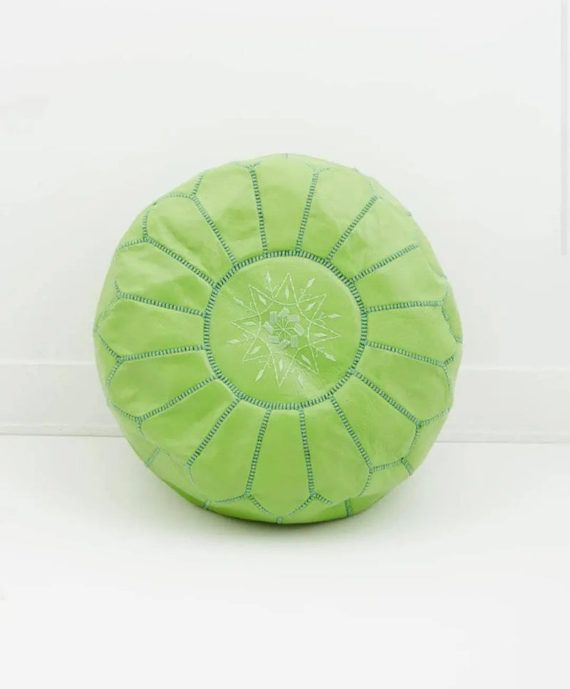 Lime Green Pouf - Ettilux Home