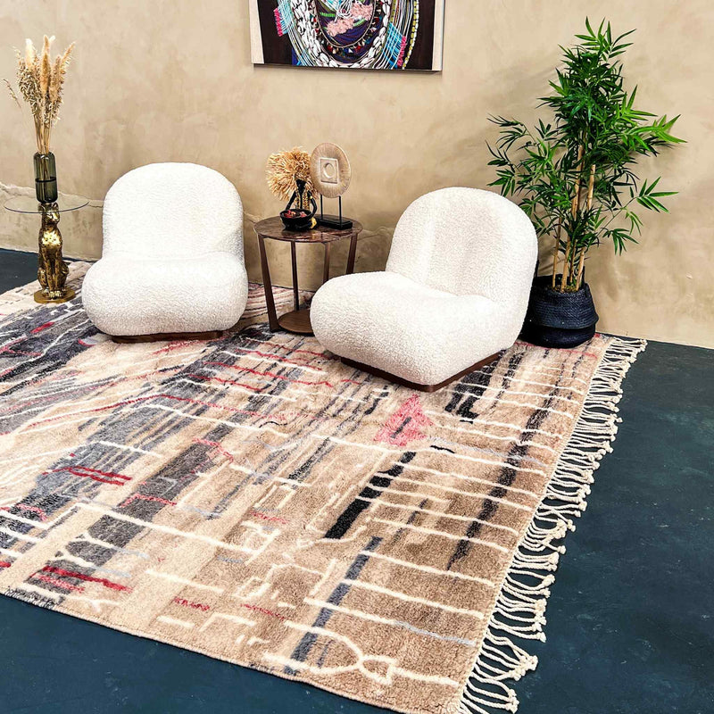 Luna Luxury Beni Mrirt Moroccan Rug 8.5 X 9.8 ft / 261 X 300 cm - Ettilux Home