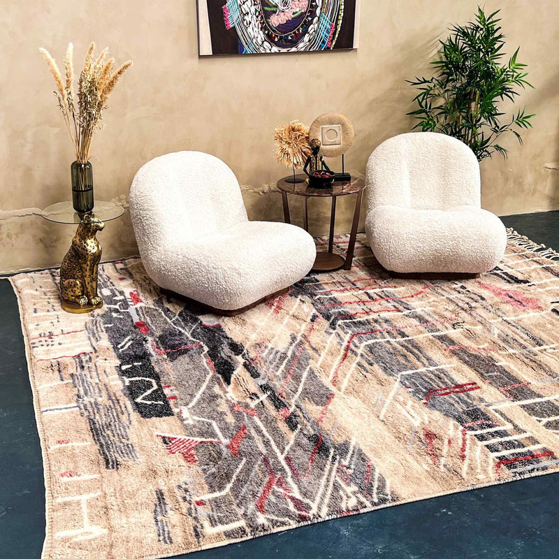 Luna Luxury Beni Mrirt Moroccan Rug 8.5 X 9.8 ft / 261 X 300 cm - Ettilux Home