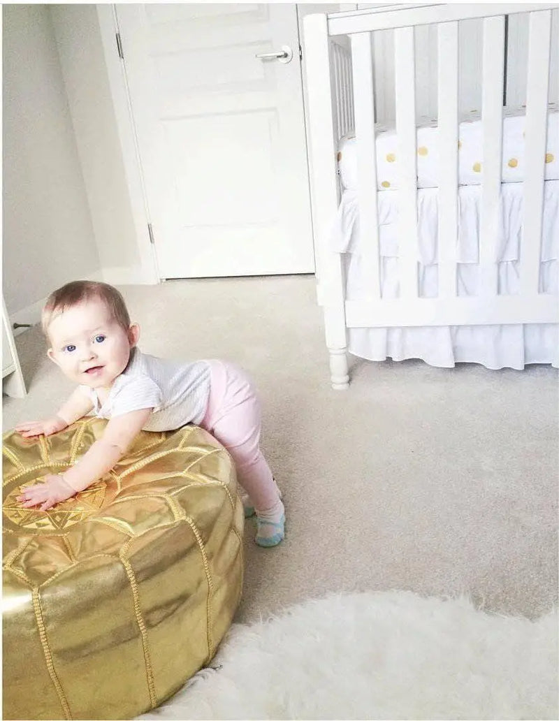 Luxury Gold Pouf 