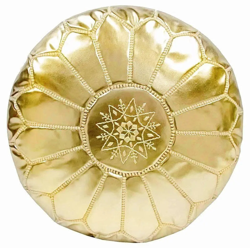 Luxury Gold Pouf 