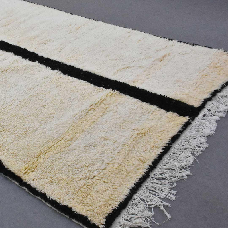 Moroccan Black and white rug 