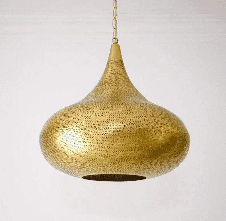 Moroccan Brass Pendant Light 