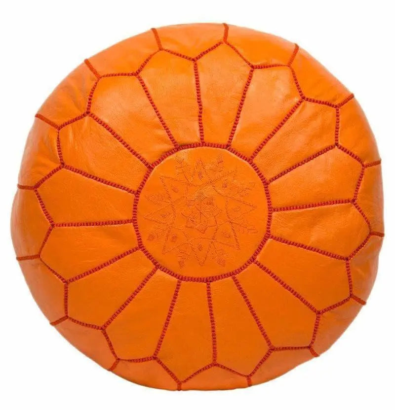 Orange Pouf - Ettilux Home