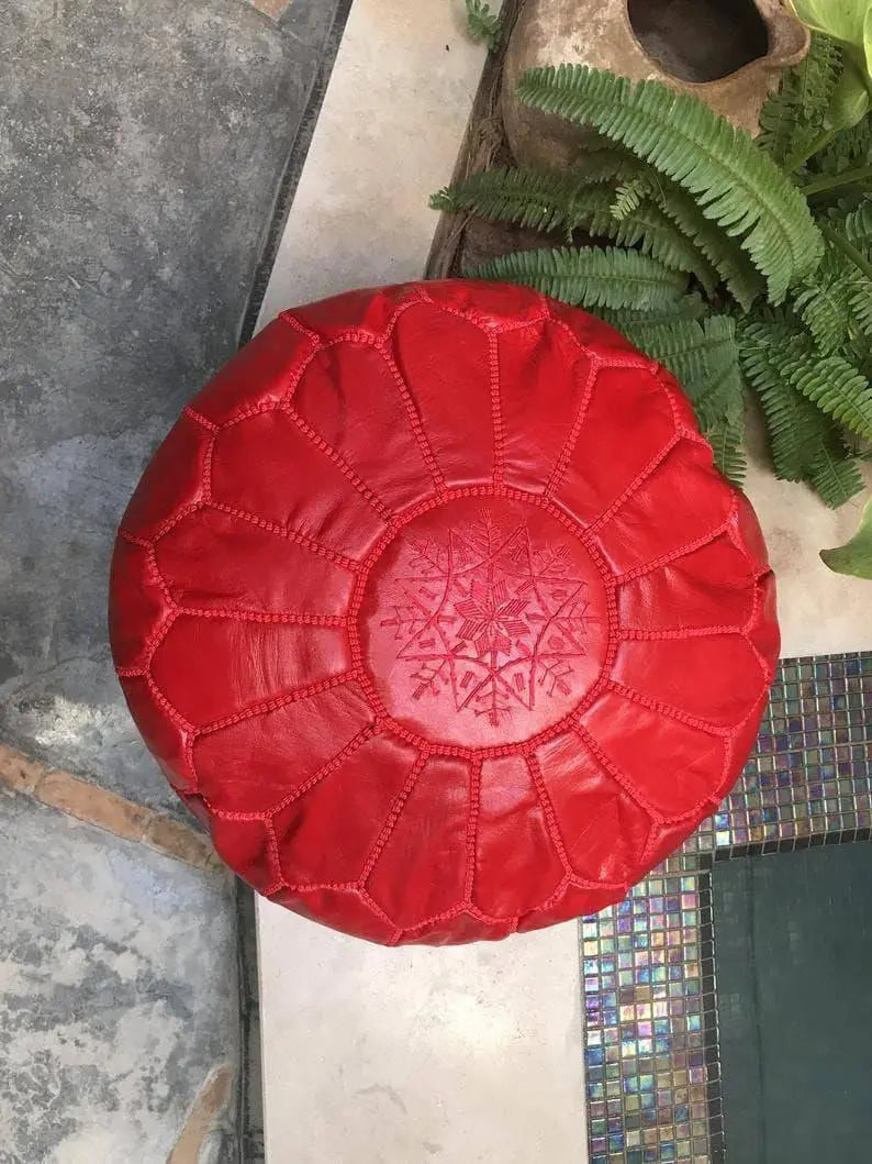 Red Pouf - Ettilux Home