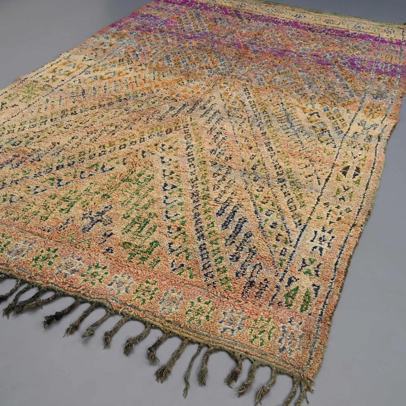 Unique Moroccan Rug 6.6 x 11.6 feet / 202 x 353 cm 