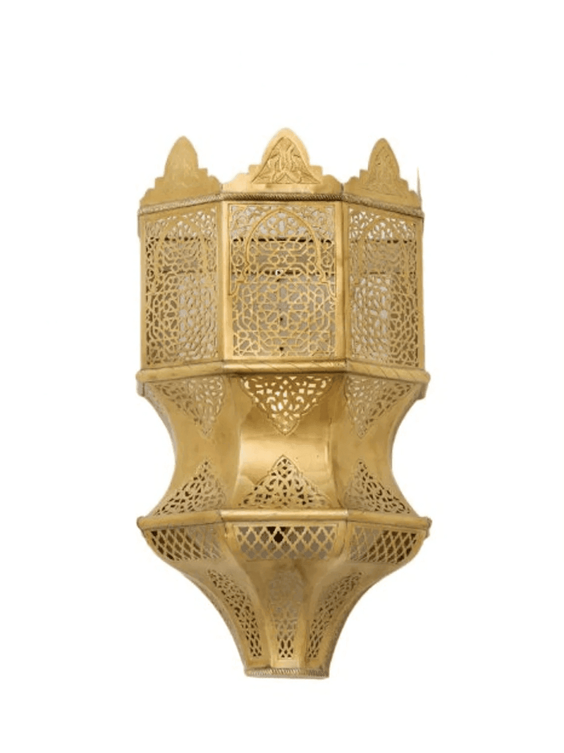 wall sconce, traditional sconce, moroccan lamp, moroccan sconce, sconce lamp, wall lamp, brass sconce, moroccan mosaic lighting - Ettilux Home