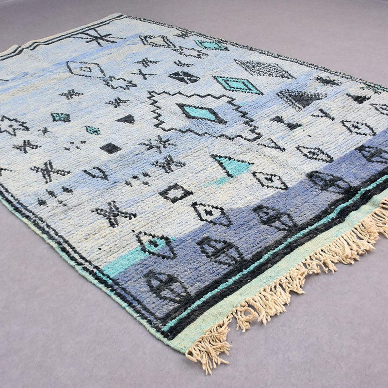 Zerzura Berber Rug, Moroccan Custom made 